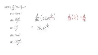 (Q22.) So, you think you can take the derivative?