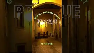 Ghostly 👻 Medieval Street in the Heart of Prague at Night by Praguian
