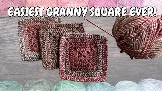 How to Crochet a Solid Granny Square | Step-by-Step for Absolute Beginners 