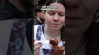 The entire world travels to eat this 😱✈️🥳 #viralfood #hypefood #strawberry #couple #london