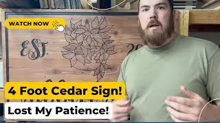 This Sign Tested Me | 4 Foot Cedar Sign | CNC Carved Sign