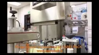 Labelling system for oval shaped plastic containers