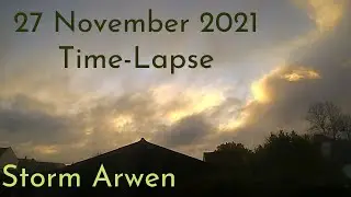 Bitter Northerly from Storm Arwen - 27 November 2021 Time-Lapse