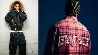 Звезды fakemink в рекламной кампании Supreme x True Religion осень/зима 2025