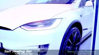 Tesla Model X Pearl White Definitive Sydney Self Healing Gel Ceramic Coating High Gloss Paint Protec