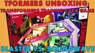 TFORMERS UNBOXING: Transformers Trading Card Game Blaster Vs. Soundwave Box Set