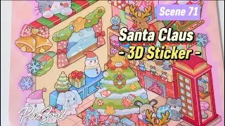 3D Sticker Scene - Santa Claus