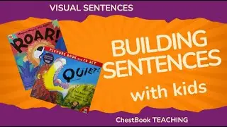 KIDS LEARN ENGLISH English Sentence Building for Kids - the picture books Quiet! and Roar!