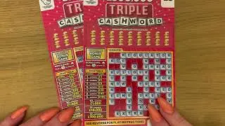&pound;3 Triple CashWord Scratch Cards 2024 Scratchcards UK National Lottery Tickets