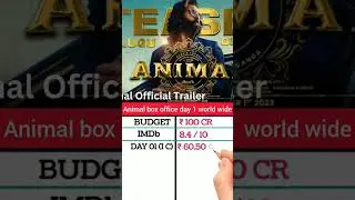 Animal day 1 world wide box office Collection #animalmovie #shorts