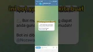 Tutorial Bikin Bot Telegram Tanpa Coding, Tanpa Vps, Fitur Terupdate