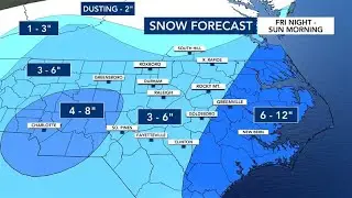 5 a.m. update: Snow forecast for some areas inching higher