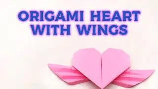Origami Heart with Wings || Origami hati bersayap