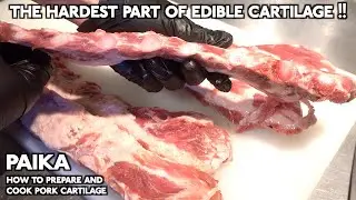 [The hardest part of edible cartilage !!] How to prepare and cook pork cartilage (paika)