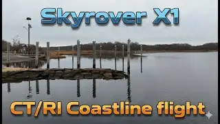 Skyrover X1 Drone Flight over Connecticut and Rhode Island Coastline