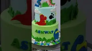 Dinosaur 🦕 cake 🎂🎂 9. #cake #cakedesign #birthdaycake #shorts #virshort #tredingshorts #telugusongs