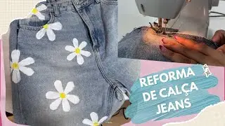 REFORMANDO CALÇA QUE NÃO ME SERVE MAIS | Gabi, ao vivo e a cores!