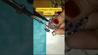 Old earring convert into new ring 💍#subscribe #ytshorts #newring #viralsong #virallshort