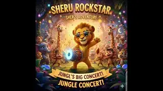 Sheru the Rockstar Lion 🦁 | A Fun Jungle Dance Story 🥁 | Baby Animal World ✨