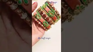 Budget friendly silk thread bangles #customizedbangles #shorts #silkthreadbangles #bridalbangleset