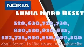 Nokia Lumia 540 (rm 1141) hard reset remove pattern lock