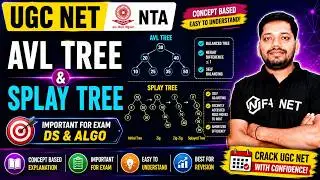 AVL Tree  |Splay Tree | Data Structure and Algorithm | UGC NET JRF | Computer System and Application