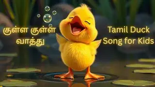 Tamil Duck Song for Kids | குள்ள குள்ள வாத்து | Preschool Rhymes