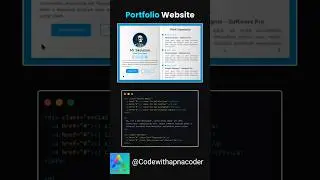 Personal Portfolio Website 2025 | Modern Web Design Inspiration #shorts #html #css #coding