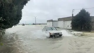 صورة اليوم موثقة بما منسوب المياه في ارتفاع طريق اولاد أوشيح أصبحت مقطوعة بسبب الفيضانات#عمر_النحيلي