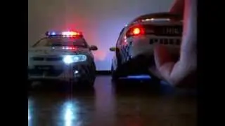 1/18 2 DEAD END Queensland Australian VT2 Clubsport R8 Custom Police Car W/ Pattern Lights Sirens