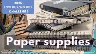 All that paper!! Using My Art Supplies - Low Buy/no Buy Challenge - Artist Life
