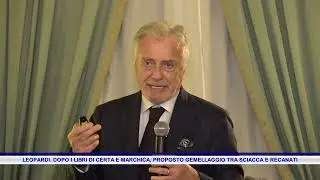 LEOPARDI  DOPO I LIBRI DI CERTA E MARCHICA, PROPOSTO GEMELLAGGIO TRA SCIACCA E RECANATI