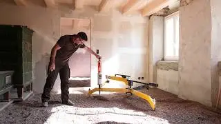 Holz & Funktion AG - mit dem Granubot Schüttungen perfekt nivellieren