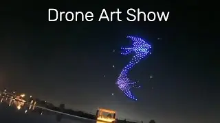 Drone Art Show #DroneArtShow #dronelightshow   #CreativeTechnology  #ArtInMotion #visualwonders