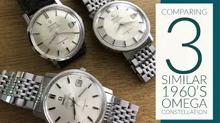COMPARING 1960's VINTAGE OMEGA CONSTELLATION WATCHES - CASE MODELS 168.004, 168.010, and 168.018