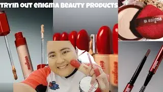 TRYIN OUT ENIGMA BEAUTY PRODUCTS