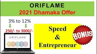 ORIFLAME  New Speed Bonus & Entrepreneur Bonus 2021