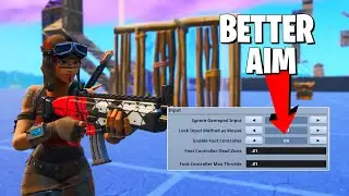 THIS NEW SETTING MADE MY FORTNITE AIM BETTER **Trying Foot Controller Setting**