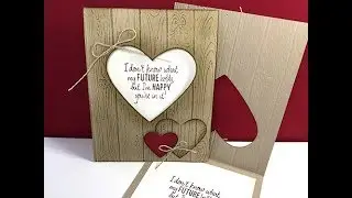 Simply Simple MAKE IT IN MINUTES Pinewood Planks Heart Card by Connie Stewart