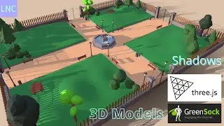 Import 3D models and add shadows and scroll-based animations in ThreeJS powered website