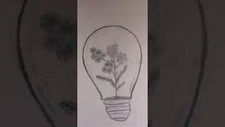 bulb art 💡 #grow trees #more plants || Kookiegirl7 art and craft