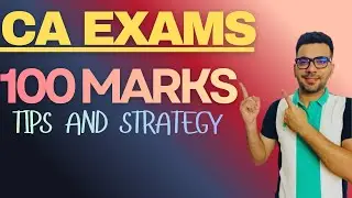 CA Exams Last Minute Tips and Strategy 😱 | 100 Marks Paper Attempt Plan | Ankit Gyanchandani |