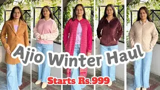 AJIO WINTER HAUL || SWEATSHIRT, Jacket , Coat || Affordable price best collection #ajiowinterhaul