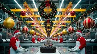 Inside the Christmas Cake Factory &ndash; (Full Process) How Luxury Cakes Are Made