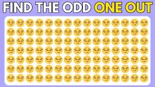 HOW GOOD ARE YOUR EYES! 👁️📢 (Hard Level) | Find the odd emoji 😊 #oddoneoutchallenge
