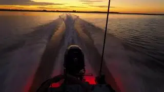 RACING THE SUN IN GHEENOE TO FISHING GROUNDS..