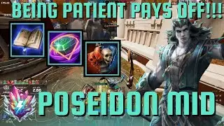 PLAY PATIENT AND WIN - Poseidon Mid Smite 2 Gameplay