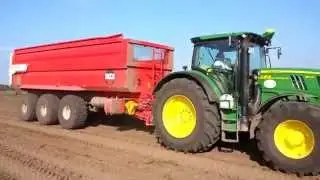 AVR 2 RIJ BUNKER ROOIER - JOHN DEERE  6140 R BECO 2600