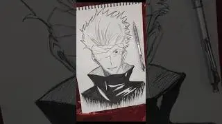 yeah I can draw you 😀 #shorts #anime #gojo