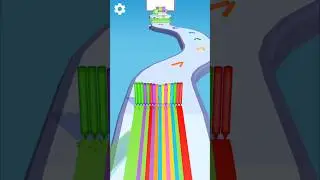Colour Pencil Run gameplay 3d | Level-20 #shortsviral #colourpencil